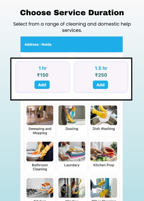 Choose Service Duration